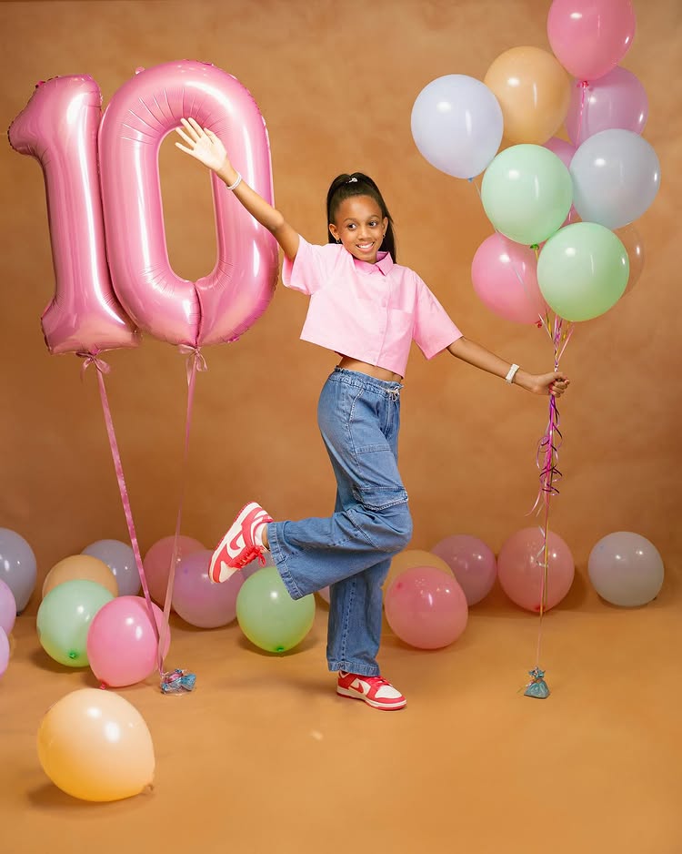 Jude Okoye, wife recreate daughter's baby photo as she clocks 10