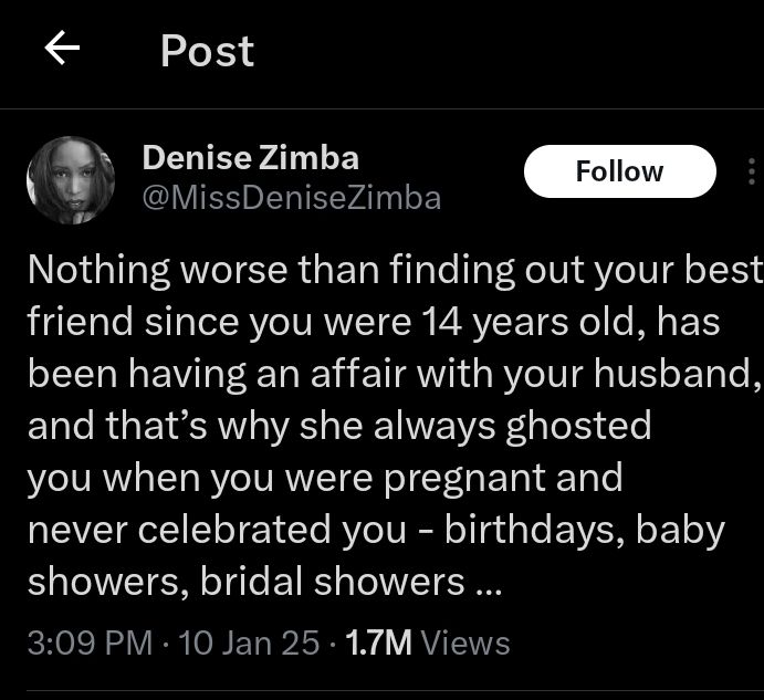 Denise Zimba tweet 